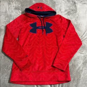 Under Armour Men's Red and Blue Sweater